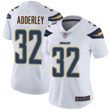 Los Angeles Chargers NFL Football Nasir Adderley White Jersey Women Limited 32 Road Vapor Untouchable